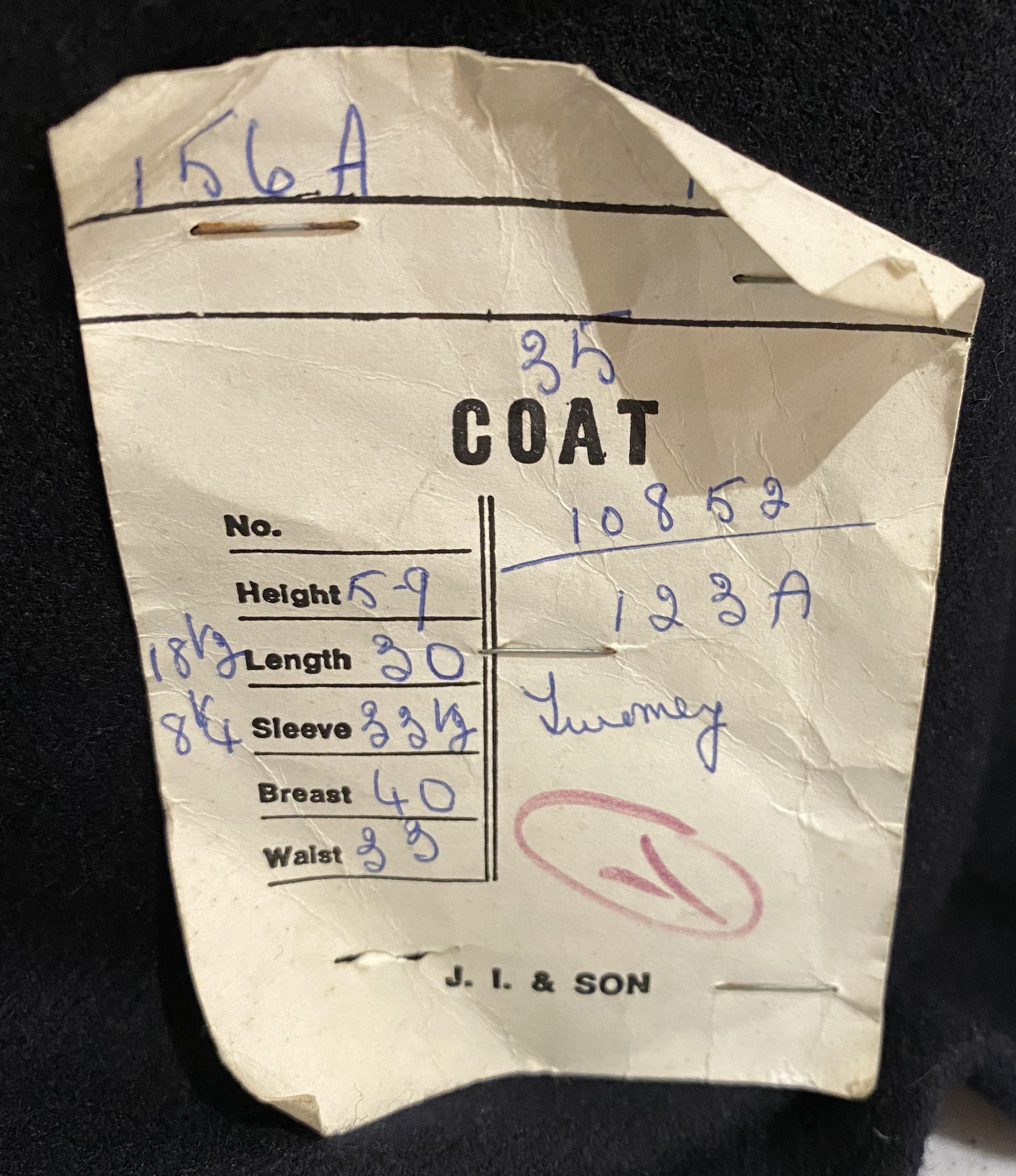 J.I & Son Label