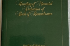 Unveiling of Memorial of Book of Remembrance