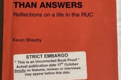 More Questions than Answers: Reflections on a life in the RUC