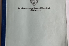 Provisions & Time limits of Offences