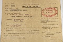 USC Firearms Permit 1957
