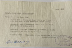 USC Ballymoney June 1966 - Training Orders