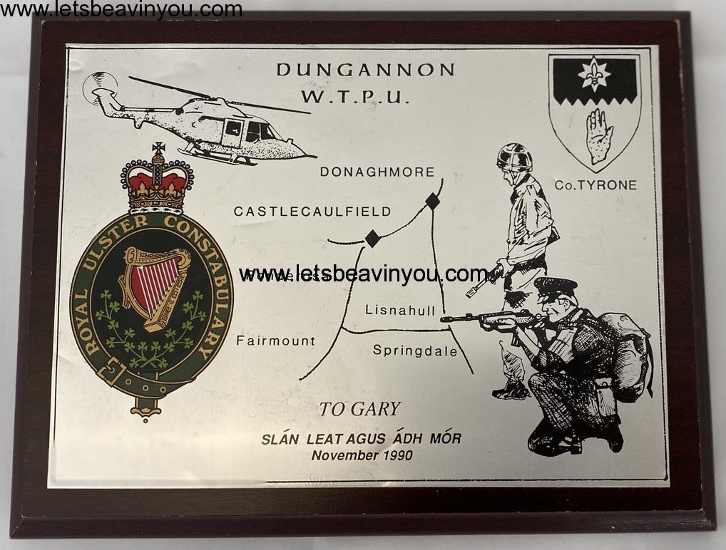 RUC Service, Unit Plaques