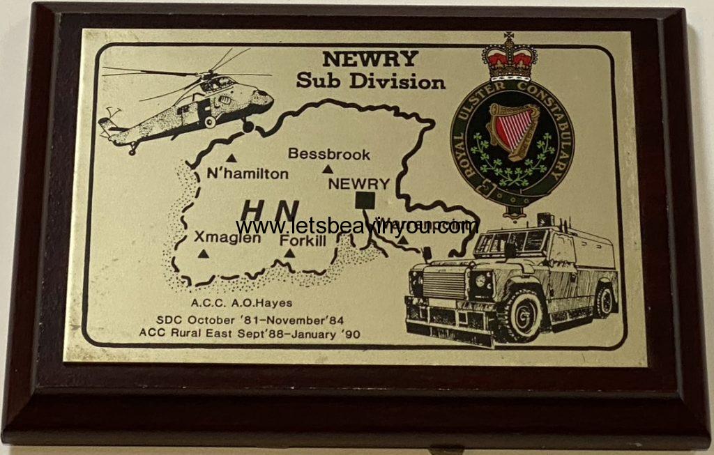 RUC Service, Unit Plaques